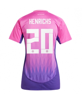 Germania Benjamin Henrichs #20 Maglia Gara Trasferta Repliche Europei 2024 Donna